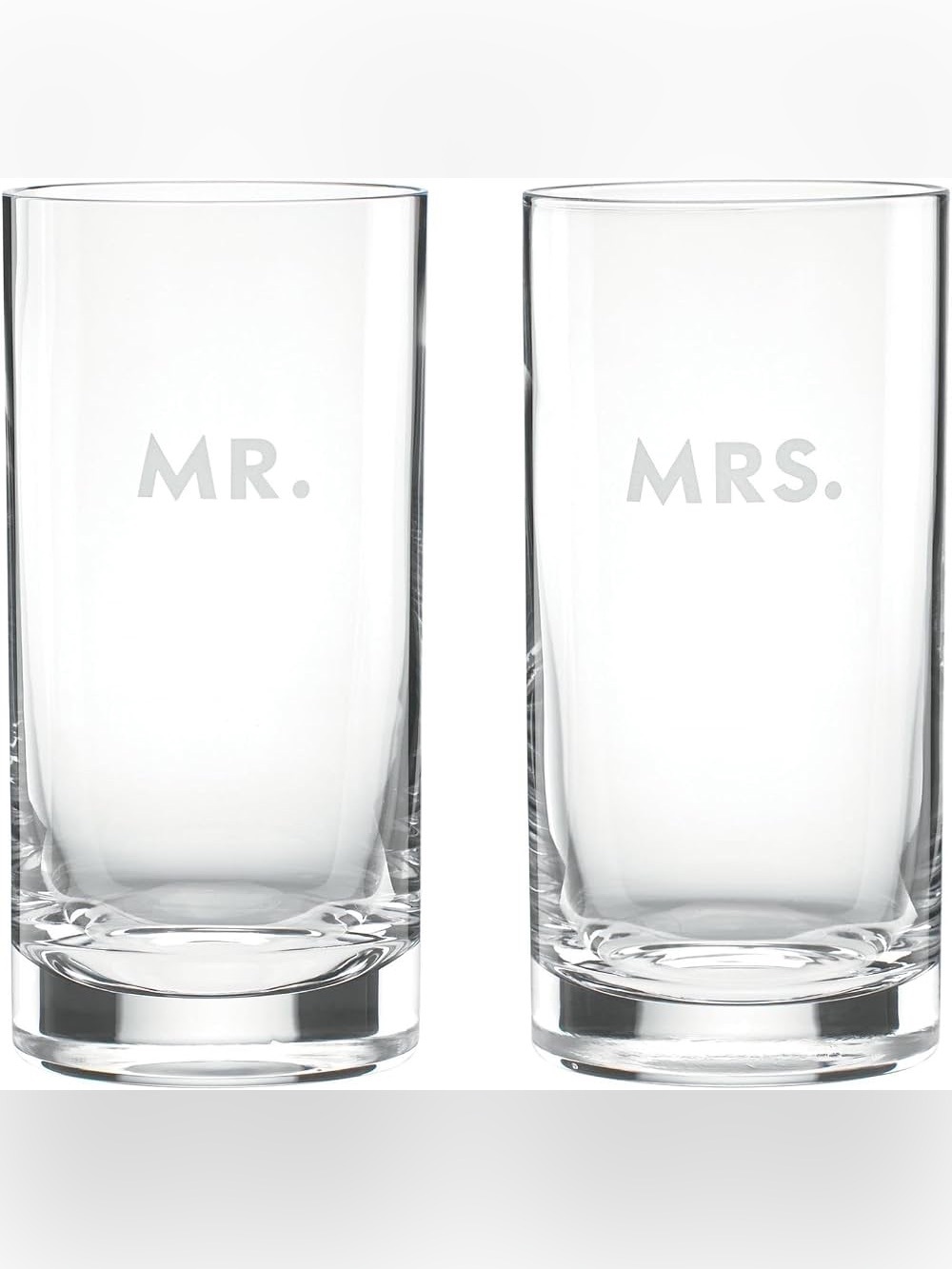 Wedding Decor! Kate Spade x Lenox Darling Point Mr & Mrs Highball Glasses
